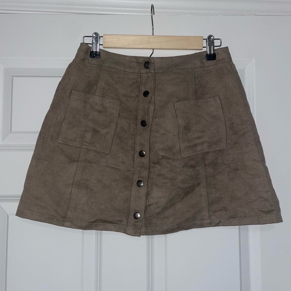 Velvet Mini Skirt